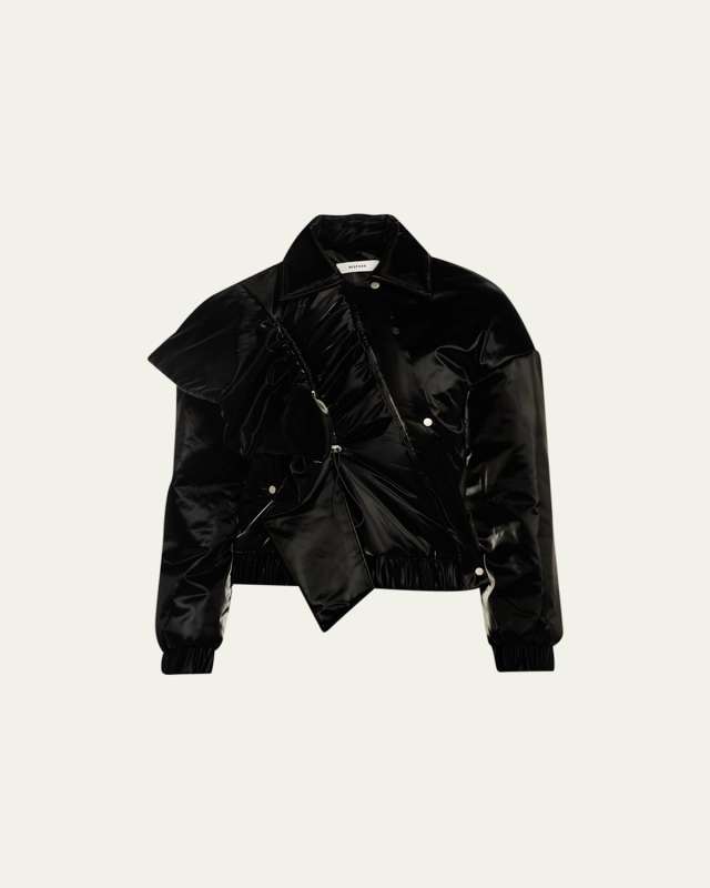 Asymmetric Layer Outdoor Bomber Jacket